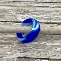 8 mm Tie Dye & Camo Smooth Silicone Ring