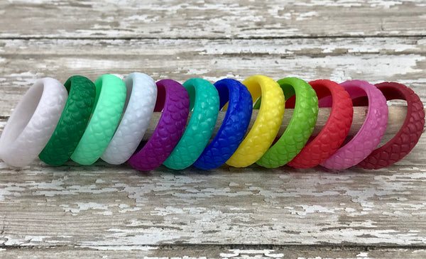 5.7 mm Mermaid / Fish Scale Silicone Ring