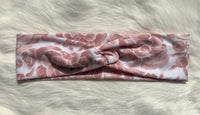 Blush and White Floral Headband