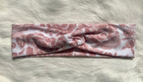 Blush and White Floral Headband