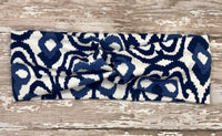 Blue Abstract Headband