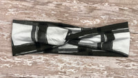 Black and White Plaid Headband