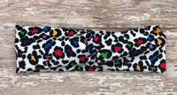 Rainbow Leopard Headband