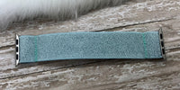 Silver and Blue Shimmer Elastic Watchband