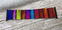 Multi-Color Stripe Elastic Watchband