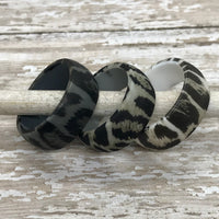 8 mm Leopard / Cheetah Smooth Silicone Ring