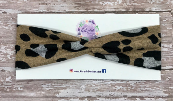 Sweater Cheetah Headband